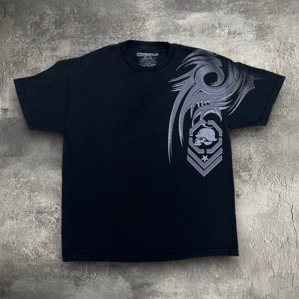 Metal Mulisha Skull Tribal Grunge Tee